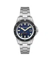 Spinnaker Men's Croft Pioneer Automatic Solid Stainless Steel Bracelet Watch, 42mm In Blue