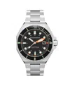 Spinnaker Men's Dumas Automatic Solid Stainless Steel Bracelet Watch, 44mm In Black