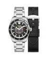 Spinnaker Men's Fleuss Automatic Severn Edition Solid Stainless Steel Bracelet Watch, 43mm In Black