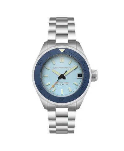 Spinnaker Men's Piccard Automatic Solid Stainless Steel Bracelet Watch, 45mm In Blue