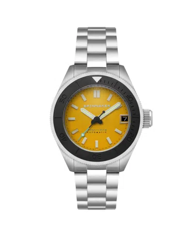 Spinnaker Men's Piccard Automatic Solid Stainless Steel Bracelet Watch, 45mm In Yellow