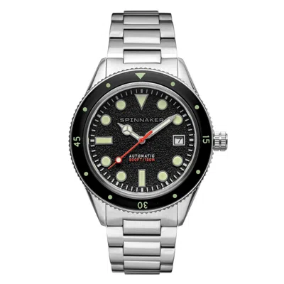 Spinnaker Midsize Cahill Men's Sable Black Automatic Watch In Metallic