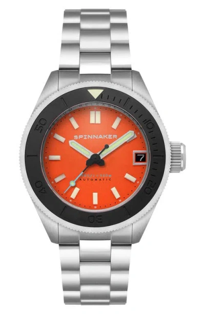 Spinnaker Piccard Automatic Bracelet Watch, 45mm In Orange