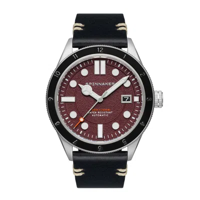 Spinnaker Red  Cahill 2021 Men's Japanese Automatic Malbec Watch