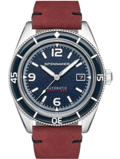 Pre-owned Spinnaker Sp-5055-08 Fleuss Automatic Mens Watch 43mm 15atm