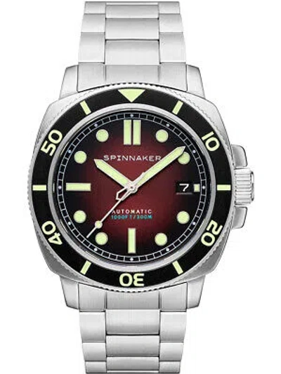 Pre-owned Spinnaker Sp-5088-33 Hull Diver Automatic Mens Watch 42mm 30atm