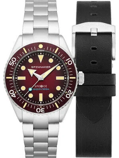 Pre-owned Spinnaker Sp-5097-55 Mens Watch Spence Automatic Diver 40mm 30atm