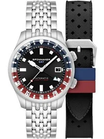 Pre-owned Spinnaker Sp-5121-55 Mens Watch Bradner Gmt Automatic 42mm 18atm