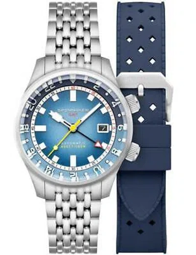 Pre-owned Spinnaker Sp-5121-88 Herrenuhr Bradner Gmt Automatik 42mm 18atm