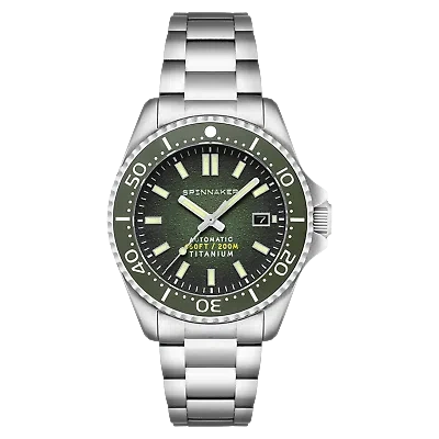 Pre-owned Spinnaker Tesei Titanium Automatic 43mm Wristwatch Sp-5084-77