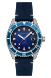 Spinnaker Wreck Automatic Leather Strap Watch, 44mm In Blue