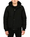 Spire By Galaxy Men's Full-zipper Jacket In Black