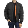 Spire By Galaxy Men's Heavyweight Ma-1 Bomber Flight Jacket In Black