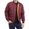 Spire By Galaxy Men's Heavyweight Ma-1 Bomber Flight Jacket In Red