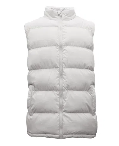 Spire By Galaxy Men's Modern Fit Heavyweight Puffer Bubble Vest In White