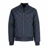 Spire By Galaxy Men's Quilted Bomber Jacket In Blue