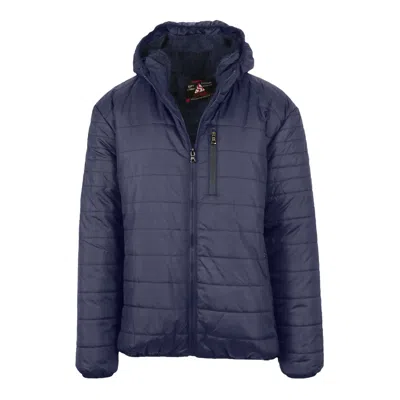 SPIRE BY GALAXY MEN'S SHERPA LINED HOODED PUFFER JACKET