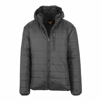 SPIRE BY GALAXY MEN'S SHERPA LINED HOODED PUFFER JACKET