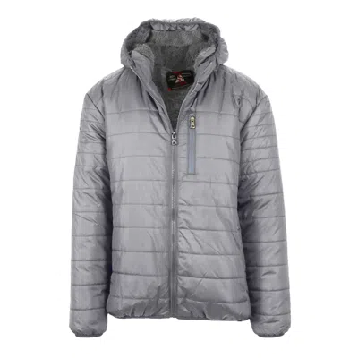 SPIRE BY GALAXY MEN'S SHERPA LINED HOODED PUFFER JACKET