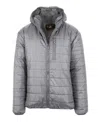 Spire By Galaxy Men's Sherpa Lined Hooded Puffer Jacket In Gray