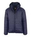 Spire By Galaxy Men's Sherpa Lined Hooded Puffer Jacket In Navy