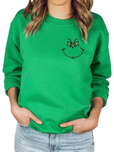Spirit & Tribe Mean One Sweater In Green
