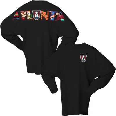Spirit Jersey Black Atlanta Dream Oversized Preppy City Long Sleeve T-shirt