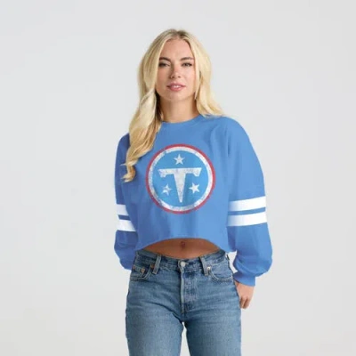 Spirit Jersey Light Blue Tennessee Titans Sleeve Stripe Long Sleeve Shirt