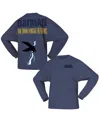 Spirit Jersey Men's And Women's Blue Batman The Dark Knight Returns Moonlight Fleece Pullover Sweatshirt In Blue