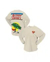 Spirit Jersey Men's And Women's Cream Superman Oversized Long Sleeve T-shirt In Cream