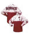 Spirit Jersey Women's Cardinal Arkansas Razorbacks Tie-dye Long Sleeve Jersey T-shirt In Cardinal