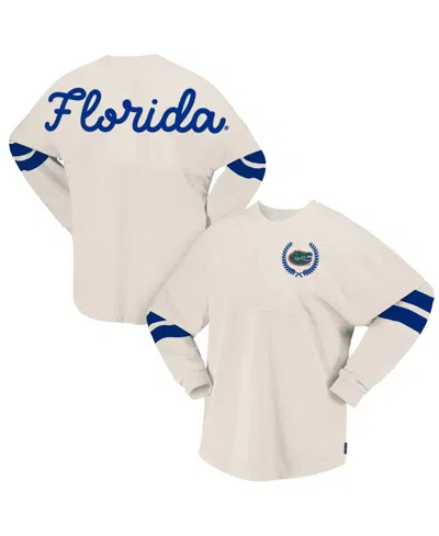 Spirit Jersey Women's Cream Florida Gators Oversized T-shirt In White