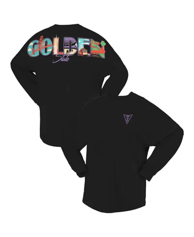 Spirit Jersey Women's Eclipse Black Golden State Valkyries Oversized Preppy City Long Sleeve T-shirt