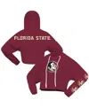 Spirit Jersey Women's Garnet Florida State Seminoles Oversized Cropped Pullover Hoodie In Garnet