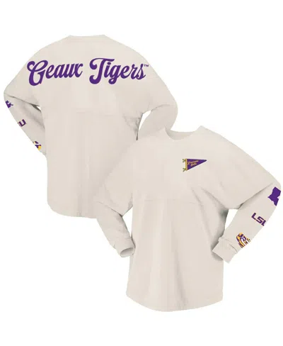 Spirit Jersey Women's Natural Lsu Tigers Local Long Sleeve T-shirt In Brown
