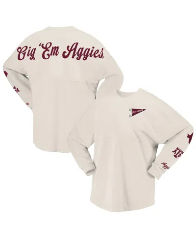 Spirit Jersey Women's Natural Texas A M Aggies Local Long Sleeve T-shirt