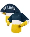 Spirit Jersey Women's  Navy, Gold St. Louis Blues Ombre Long Sleeve T-shirt In Navy,gold