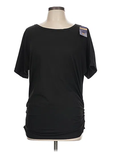 Pre-owned Spirit Short Sleeve Top Black One Shoulder Neckline Tops