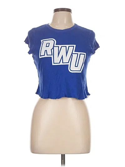 Pre-owned Spirit Short Sleeve Top Blue Crew Neck Tops