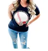 Spirit To A Tee Leopard Floral Baseball Tee In Black In Black