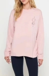 Spiritual Gangster 888 Dreamer Denver Long Sleeve Graphic T-shirt In Dusty Rose