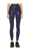 Spiritual Gangster Ada High Gloss Leggings In Navy