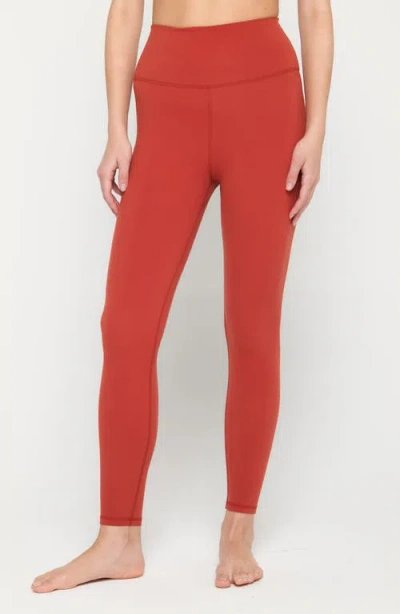 Spiritual Gangster Ada High Waist 7/8 Leggings In Redstone