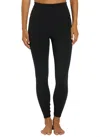 Spiritual Gangster Ada Crochet High Waist Leggings In Black In Black