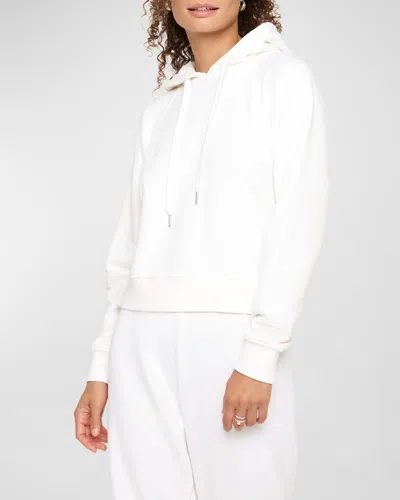 Spiritual Gangster All Eyes Harper French Terry Cropped Hoodie In White