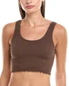 Spiritual Gangster Amor Crop Tank In Brown