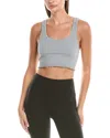 Spiritual Gangster Amor Shimmer Crop Tank In Silver