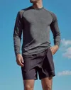 Spiritual Gangster Aries Active Long Sleeve Tee In Black In Black