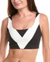 Spiritual Gangster Aura Strappy Longline Sports Bra In Black