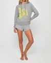 Spiritual Gangster Be Kind To Yourself Crop Hoodie In Heather Ash In Grey
